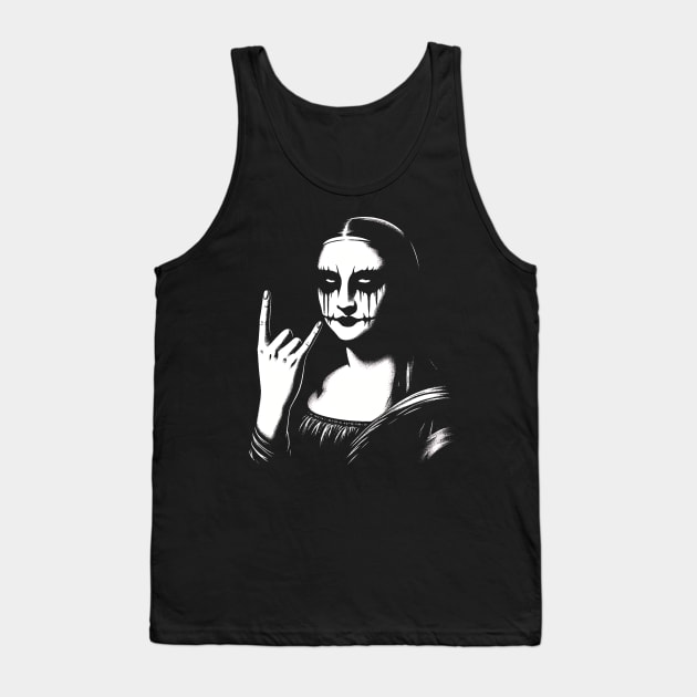 Blackened Mona Lisa Tank Top by MetalByte